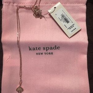 Kate Spade Rose Gold Spade Pendant Necklace